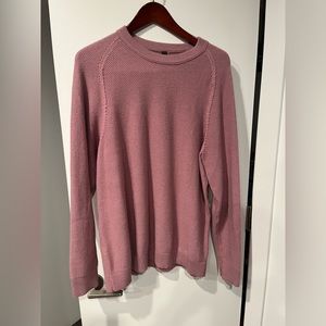 Lululemon Waffle Knit Pink Crew